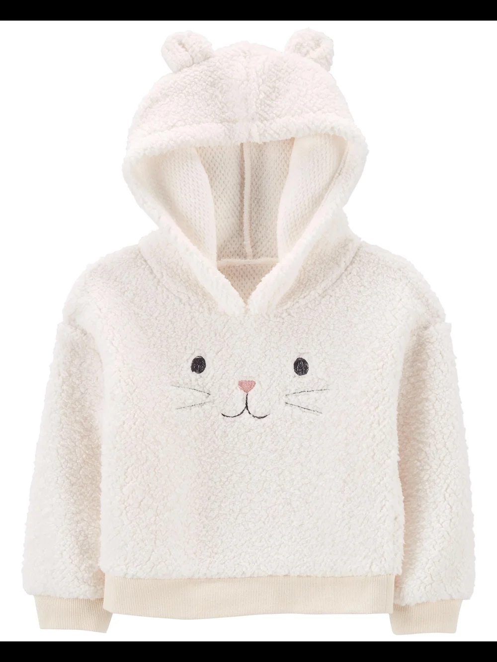 Carter's Cream Sherpa Hoodie with Bear Ears